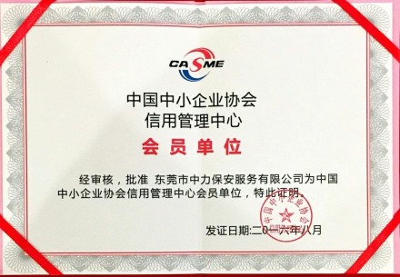 中國(guó)中小型企業(yè)協(xié)會(huì)會(huì)員單位
